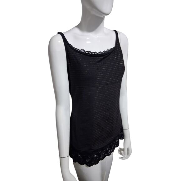 Y2K Sweet Nothings Womens Size XL Lace Metallic Whimsigoth Fairygoth Witchy Cami - Picture 4 of 10